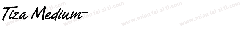 Tiza Medium字体转换
